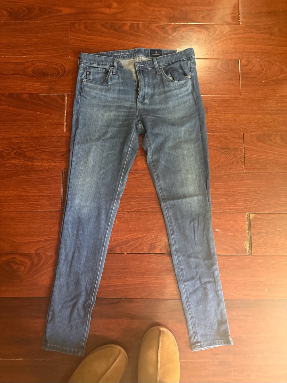 AG Adriano Goldschmied Women's Skinny Jeans - Faded Blue Denim